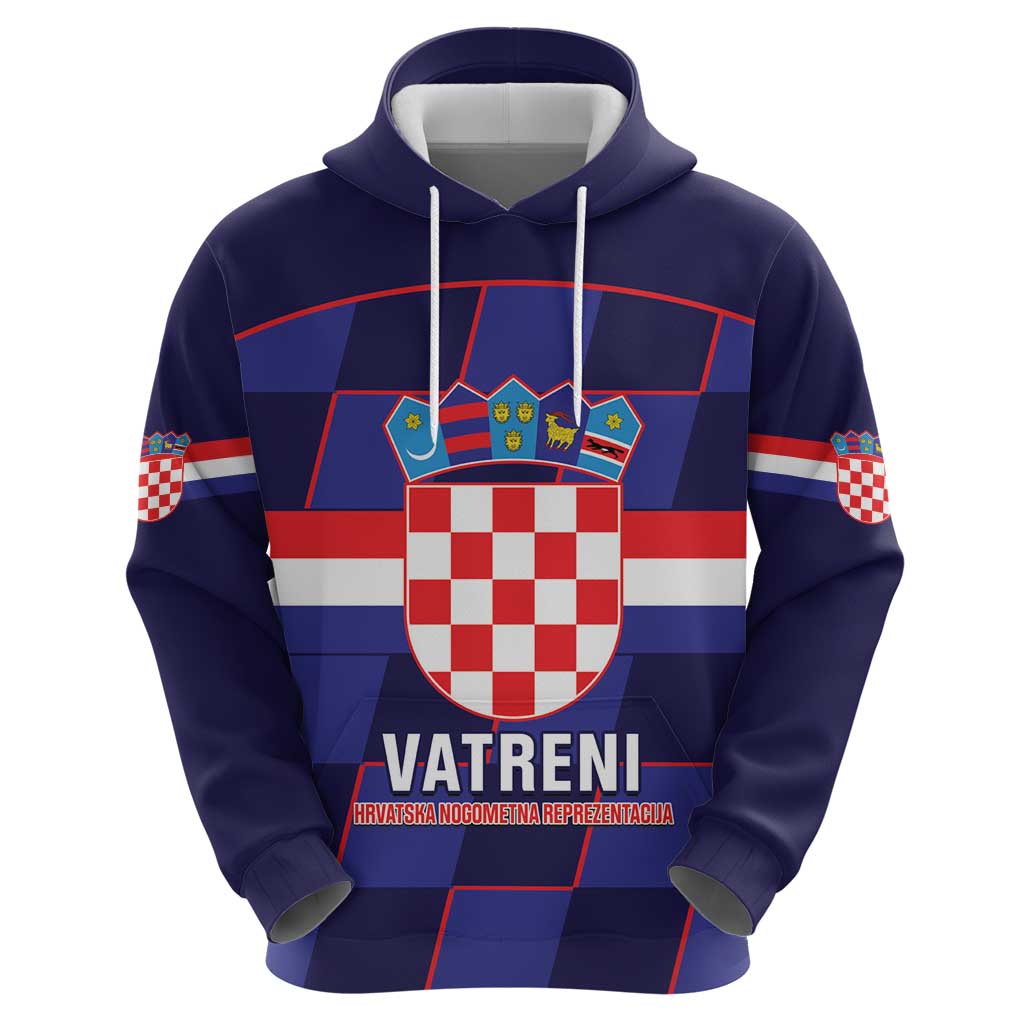Custom Croatia Football Hoodie Come On Vatreni Checkerboard Style LT14