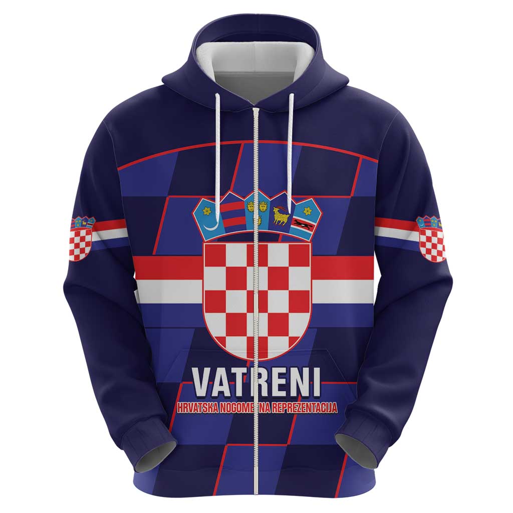 Custom Croatia Football Hoodie Come On Vatreni Checkerboard Style LT14