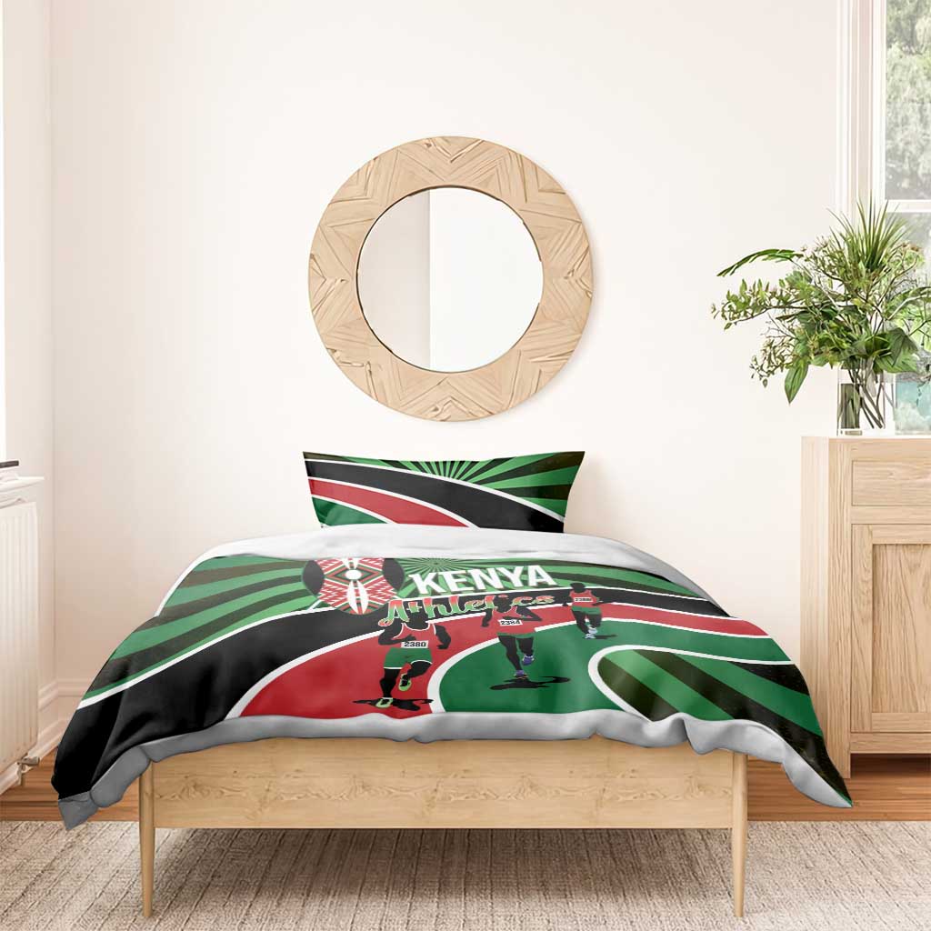 Afro Athletics Kenya Bedding Set Olono Maasai Shield Running Way LT14