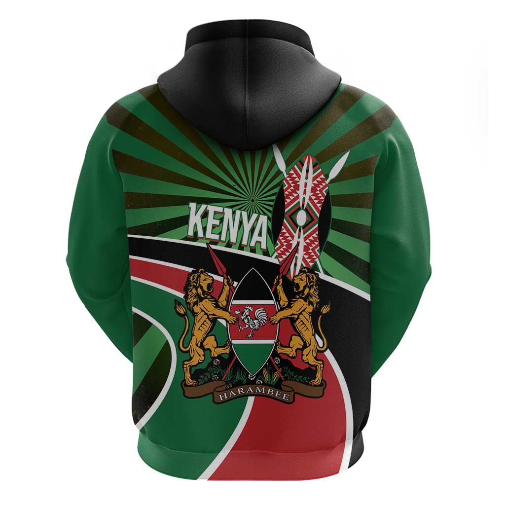 Athletics Kenya Hoodie Maasai Shield Running Way LT14
