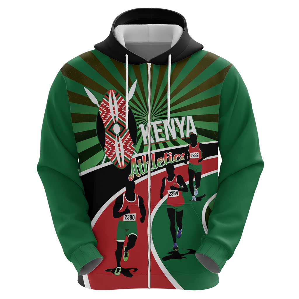 Athletics Kenya Hoodie Maasai Shield Running Way LT14