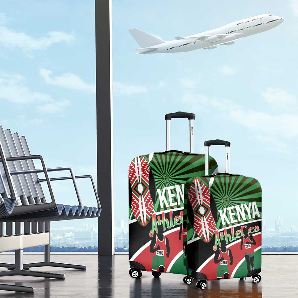 Athletics Kenya Luggage Cover Maasai Shield Running Way LT14