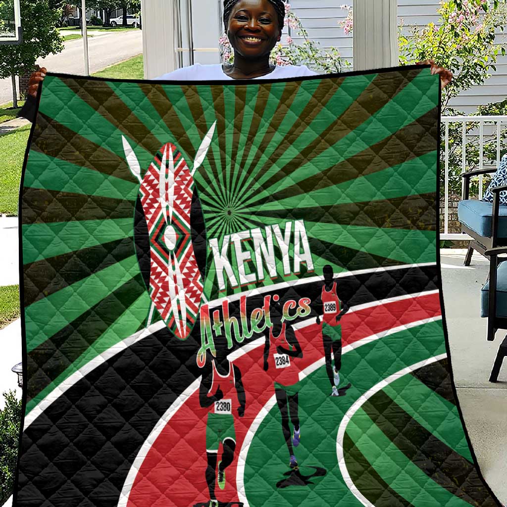 Afro Athletics Kenya Quilt Olono Maasai Shield Running Way LT14