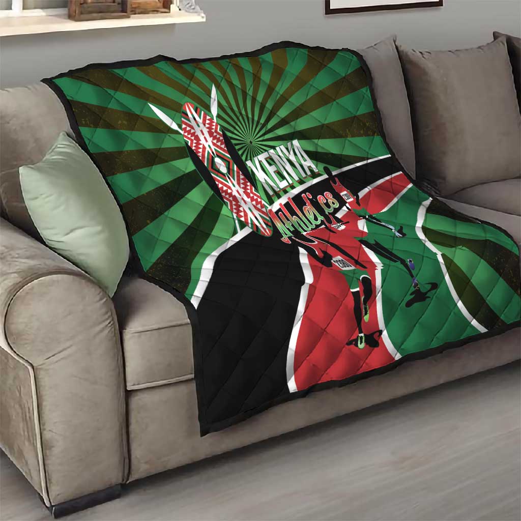 Afro Athletics Kenya Quilt Olono Maasai Shield Running Way LT14