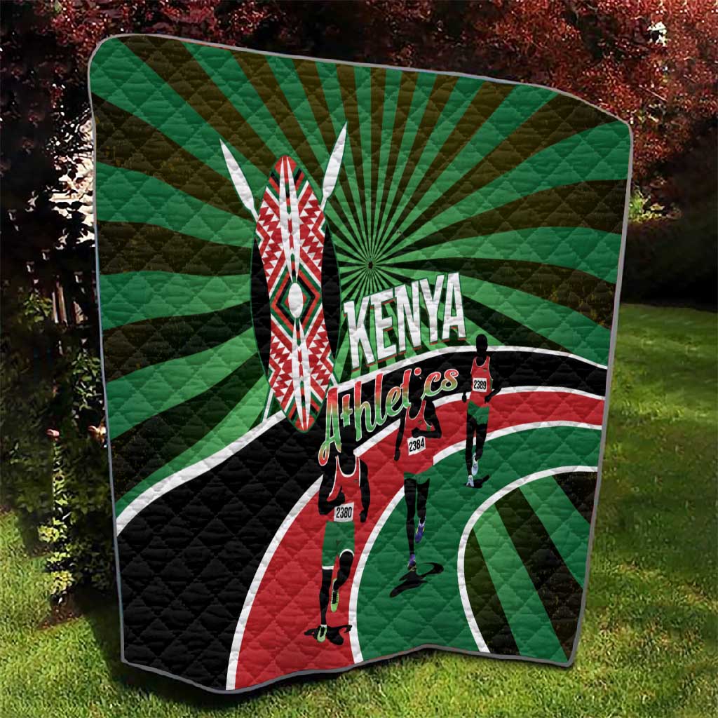 Afro Athletics Kenya Quilt Olono Maasai Shield Running Way LT14