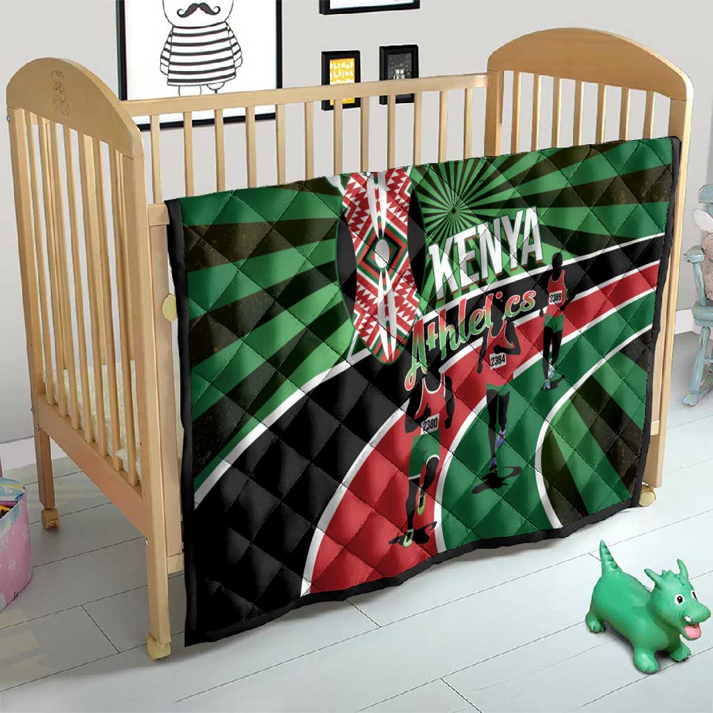 Afro Athletics Kenya Quilt Olono Maasai Shield Running Way LT14