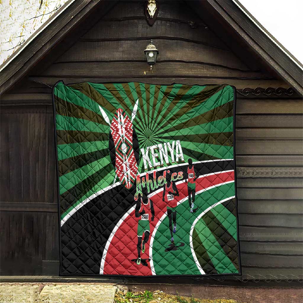 Afro Athletics Kenya Quilt Olono Maasai Shield Running Way LT14