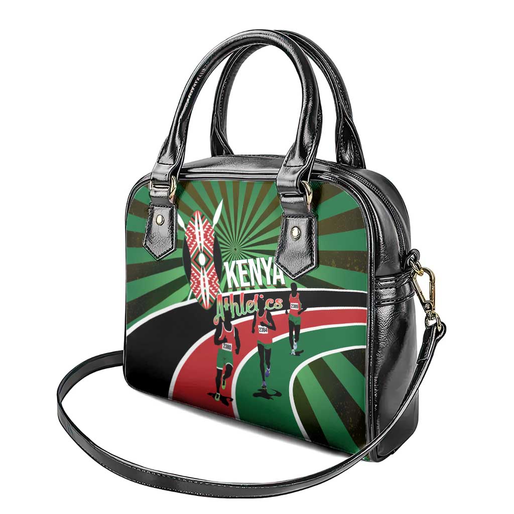 Athletics Kenya Shoulder Handbag Maasai Shield Running Way LT14