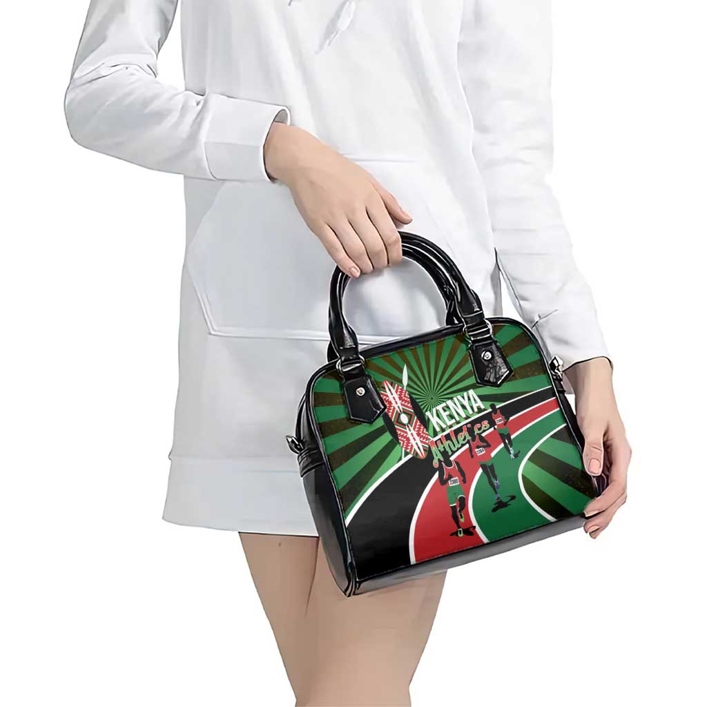 Athletics Kenya Shoulder Handbag Maasai Shield Running Way LT14