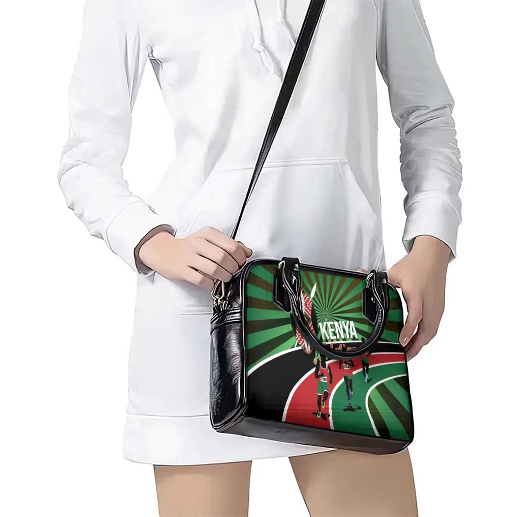 Athletics Kenya Shoulder Handbag Maasai Shield Running Way LT14