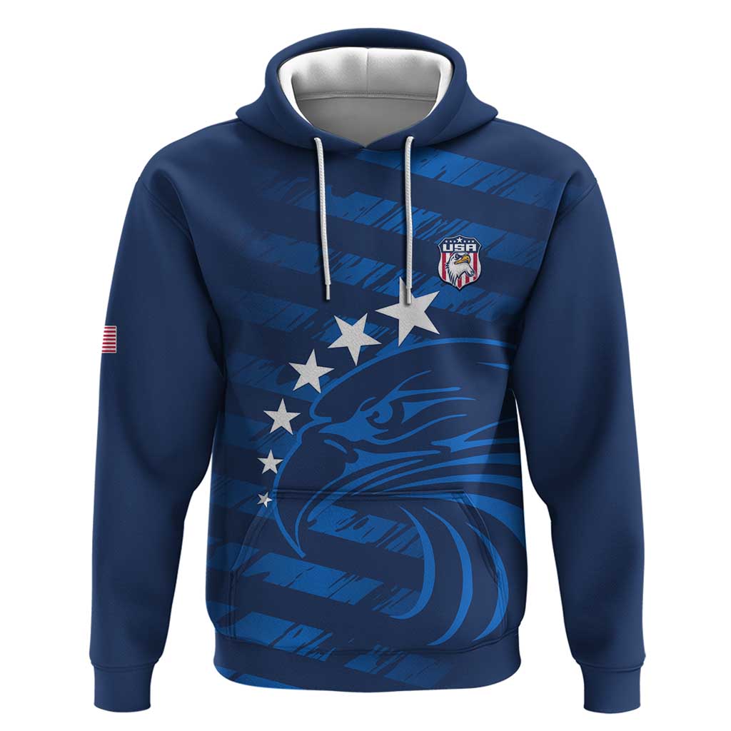 United States Rugby Custom Hoodie USA Eagle Go Champions LT14