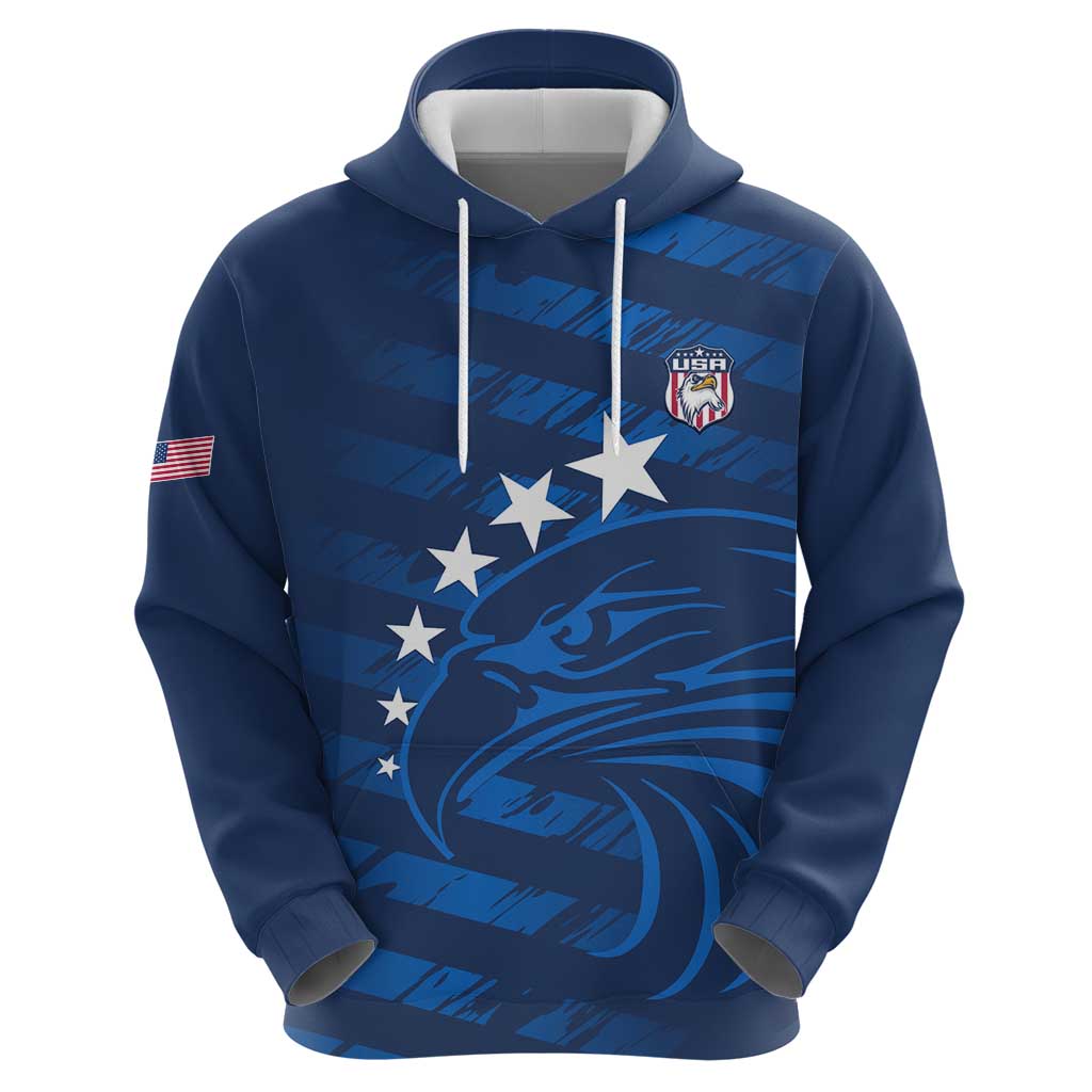 United States Rugby Custom Hoodie USA Eagle Go Champions LT14