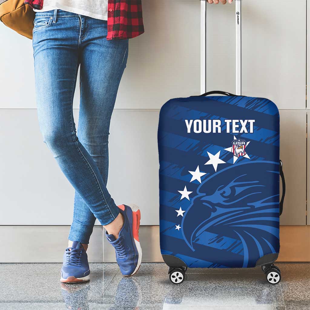 United States Rugby Custom Luggage Cover USA Eagle Go Champions LT14