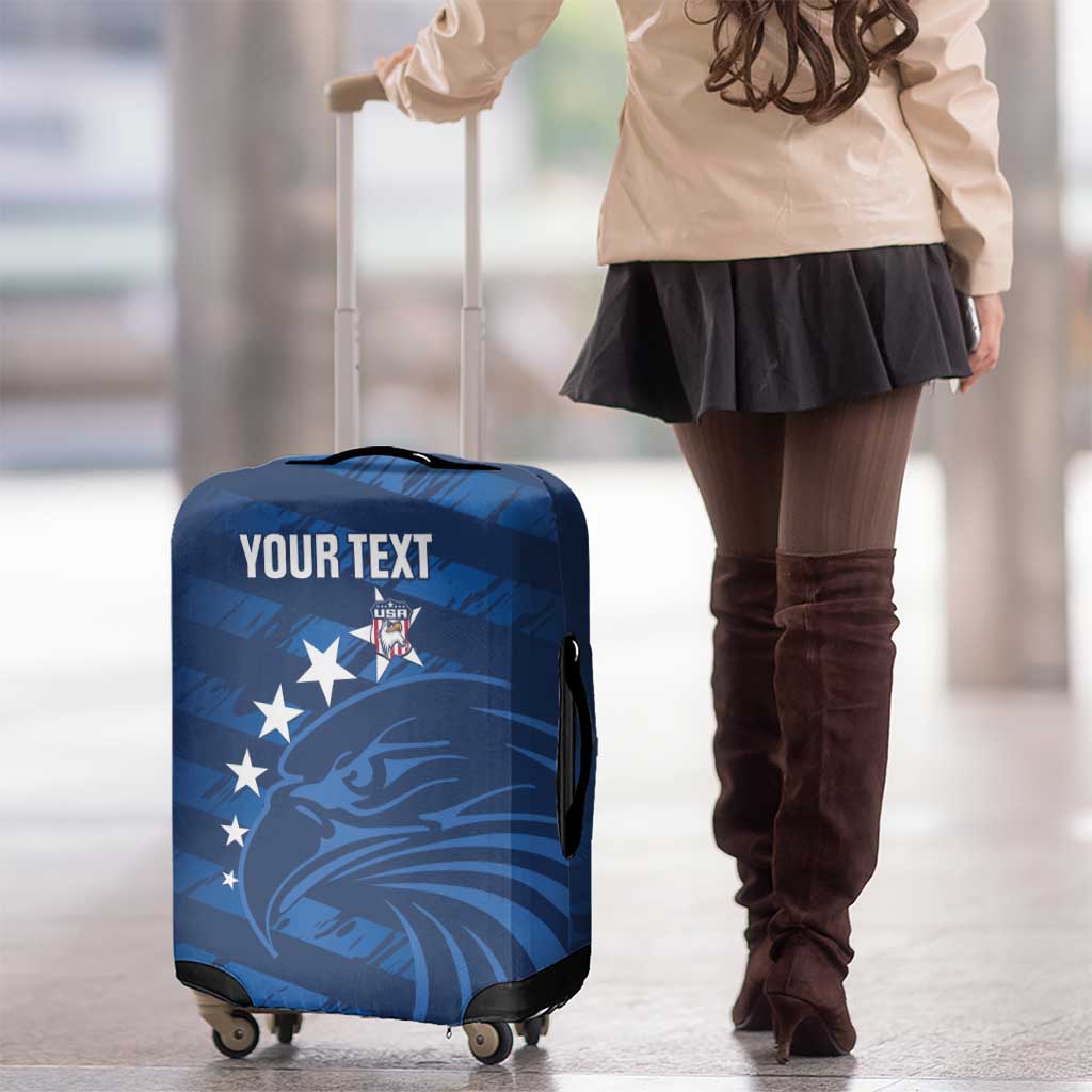 United States Rugby Custom Luggage Cover USA Eagle Go Champions LT14