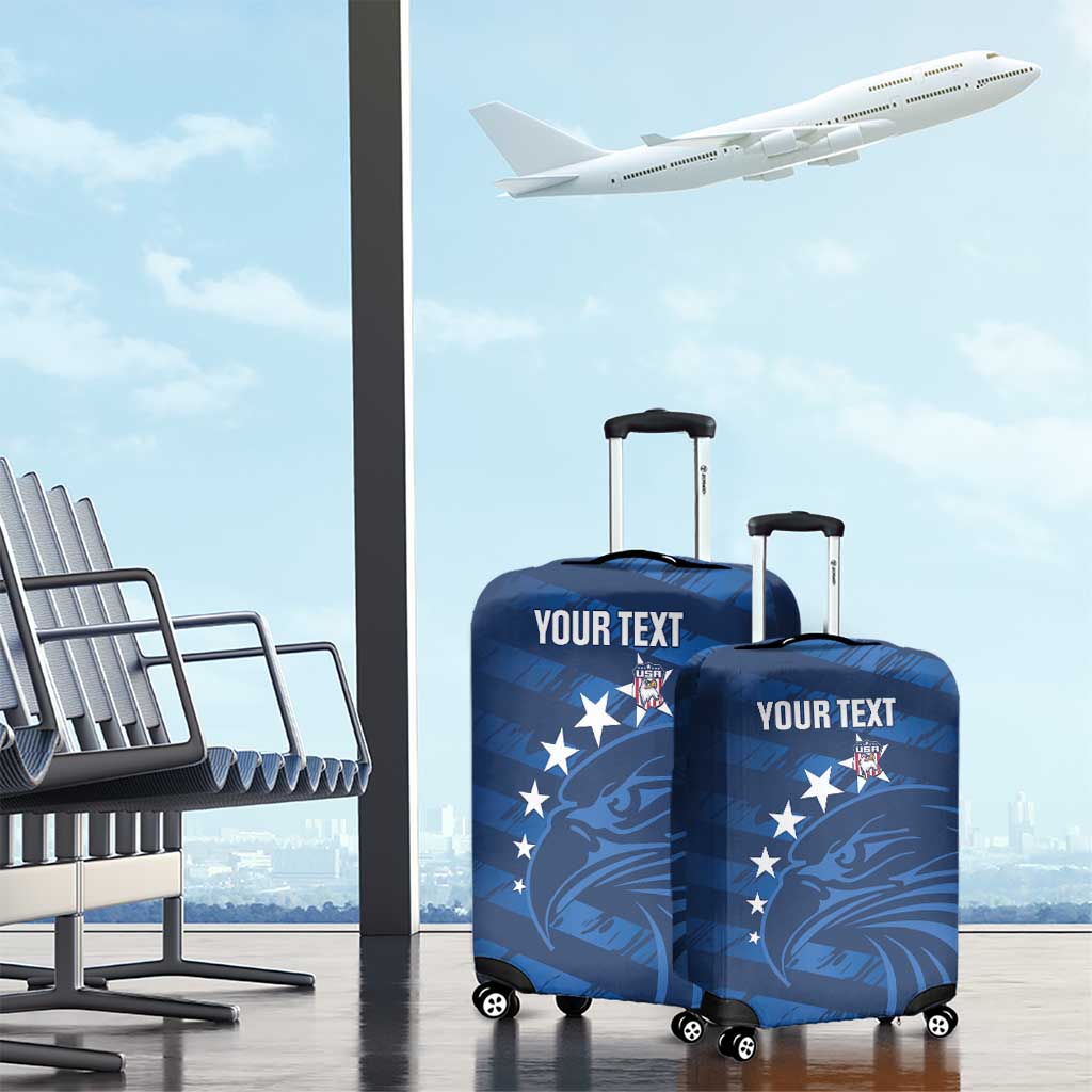 United States Rugby Custom Luggage Cover USA Eagle Go Champions LT14