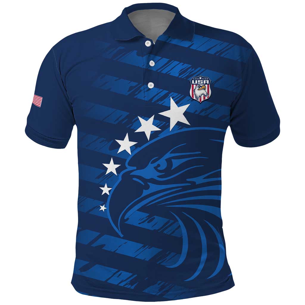United States Rugby Custom Polo Shirt USA Eagle Go Champions LT14