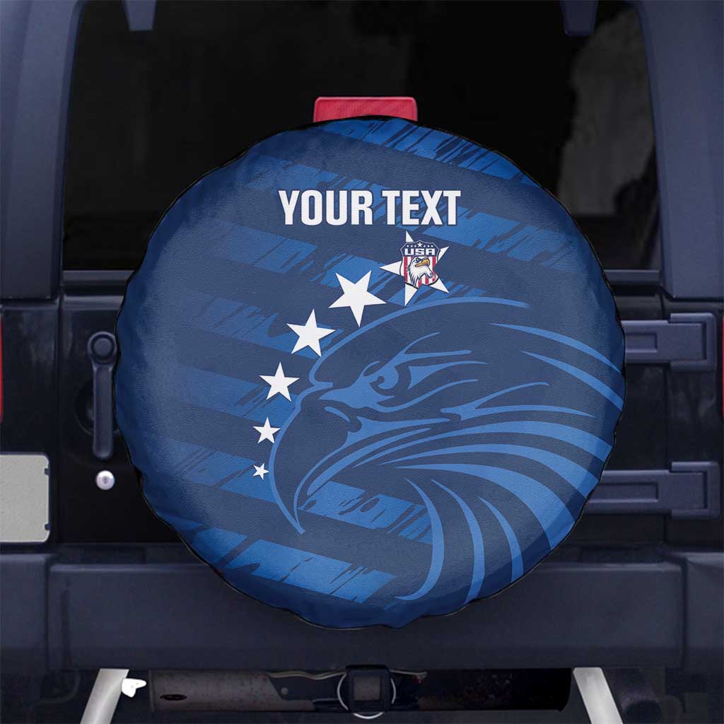 United States Rugby Custom Spare Tire Cover USA Eagle Go Champions LT14