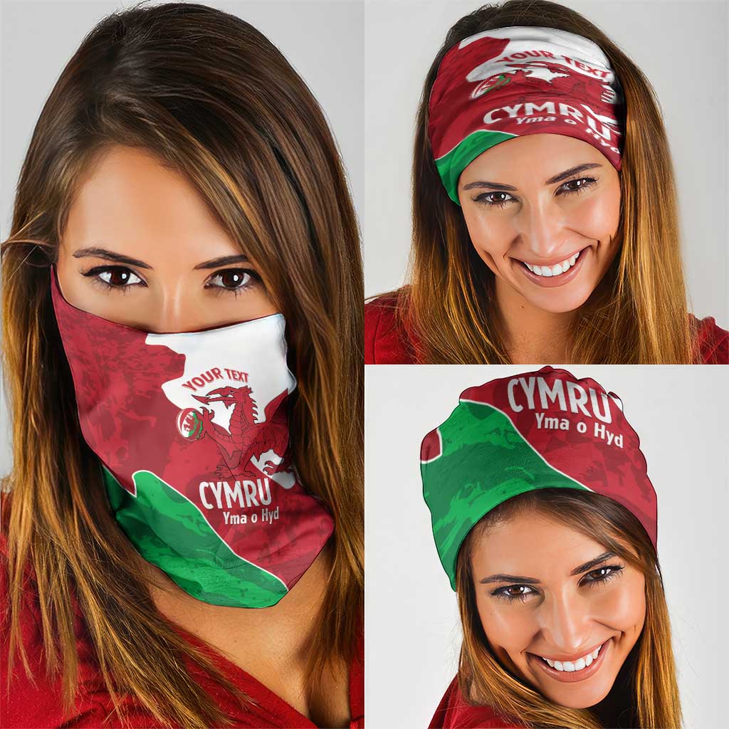 Wales Rugby Custom Neck Gaiter Go Cymru Yma O Hyd LT14