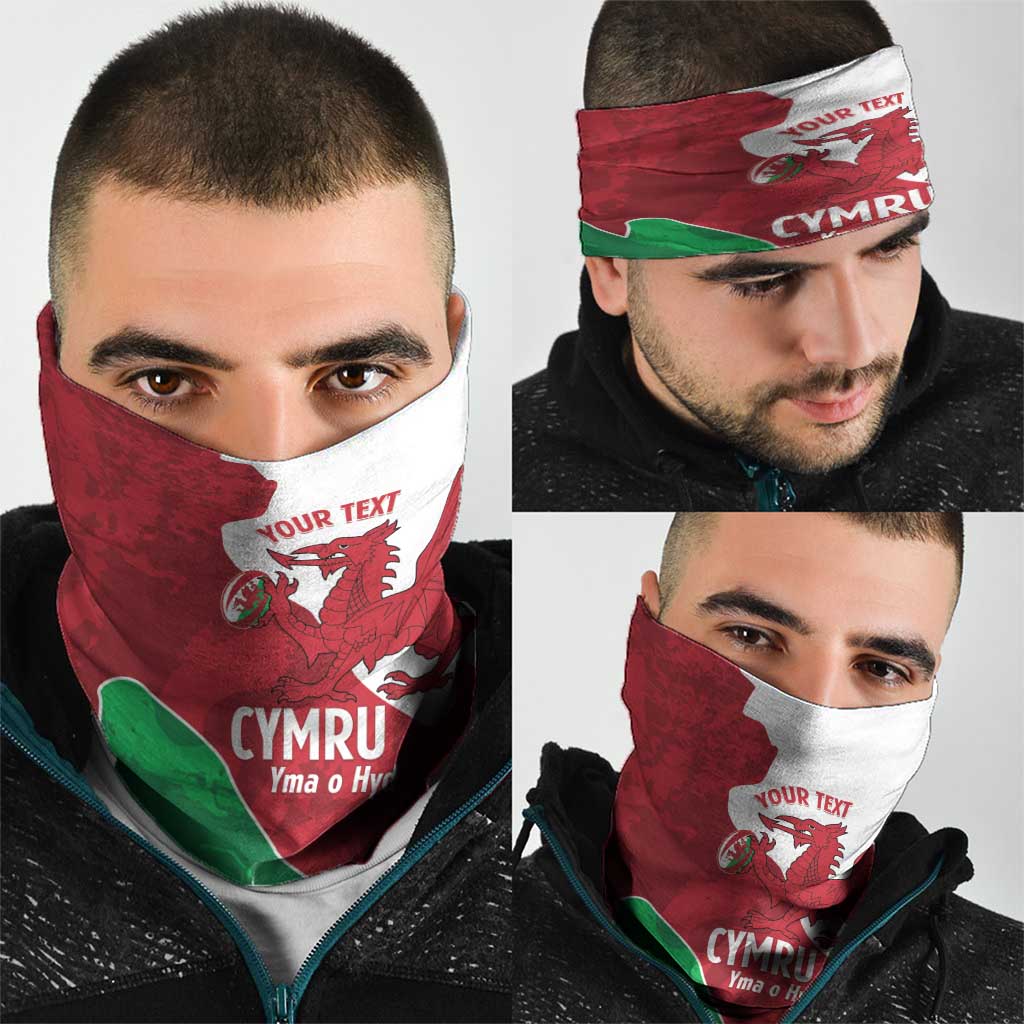 Wales Rugby Custom Neck Gaiter Go Cymru Yma O Hyd LT14