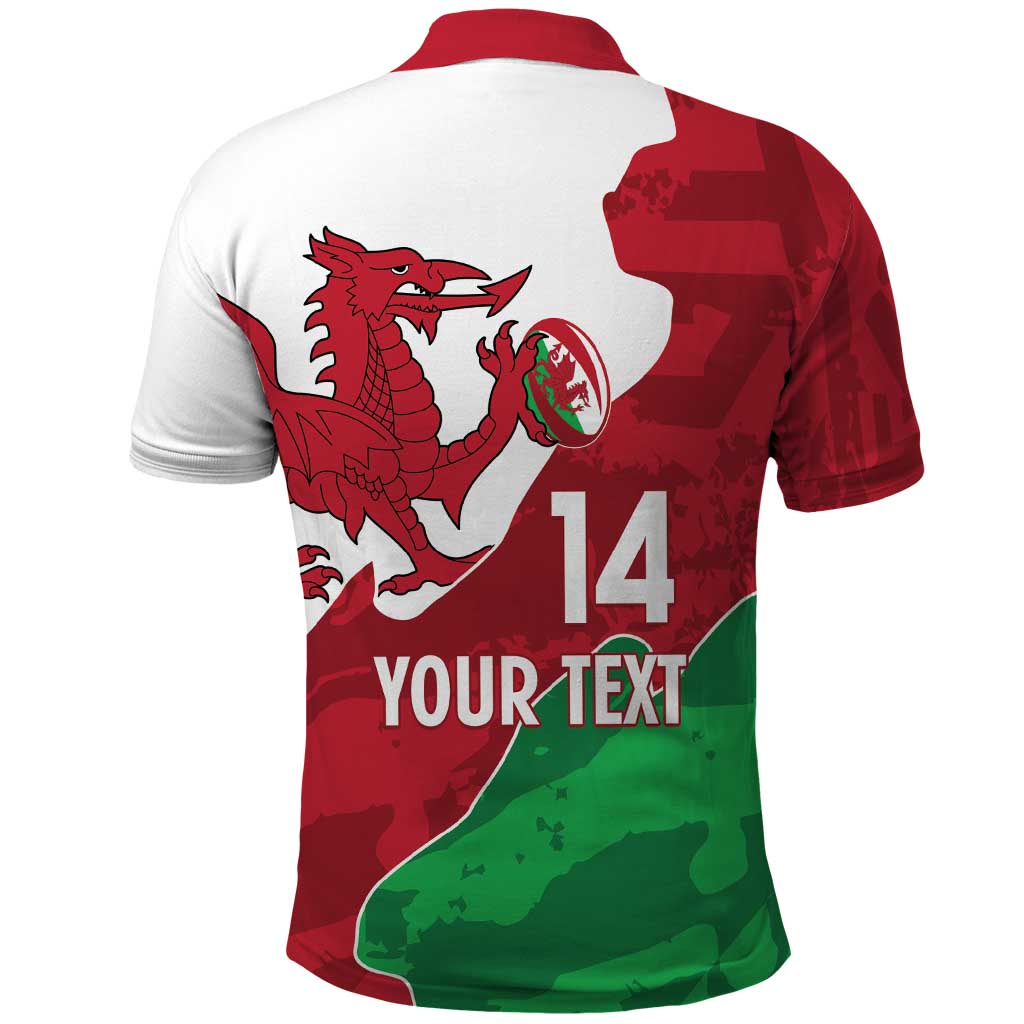 Wales Rugby Custom Polo Shirt Go Cymru Yma O Hyd LT14