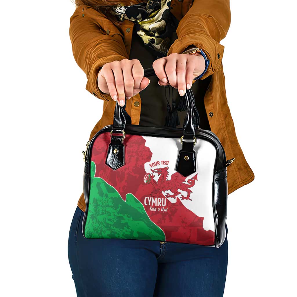 Wales Rugby Custom Shoulder Handbag Go Cymru Yma O Hyd LT14