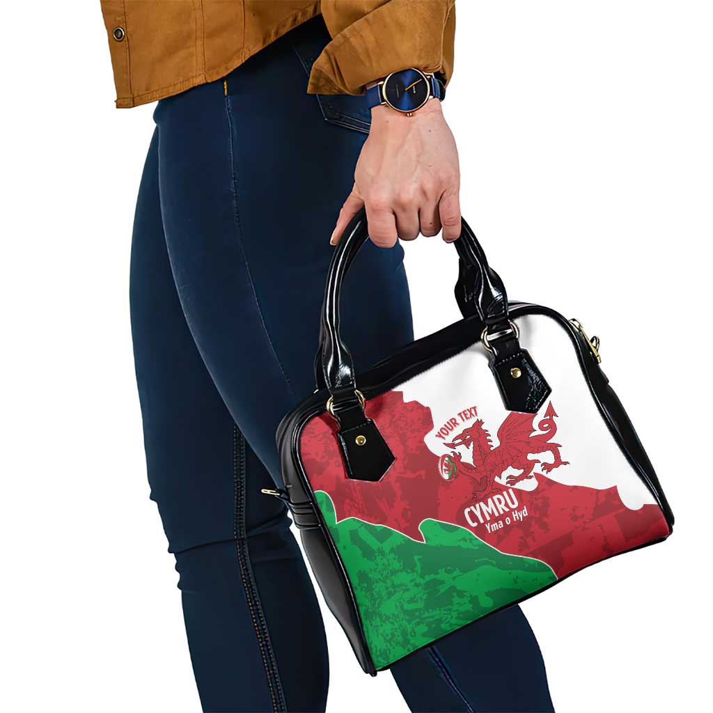 Wales Rugby Custom Shoulder Handbag Go Cymru Yma O Hyd LT14