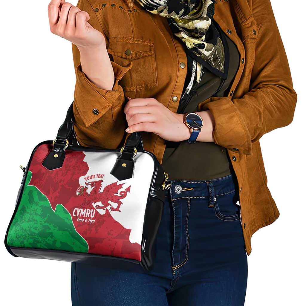 Wales Rugby Custom Shoulder Handbag Go Cymru Yma O Hyd LT14