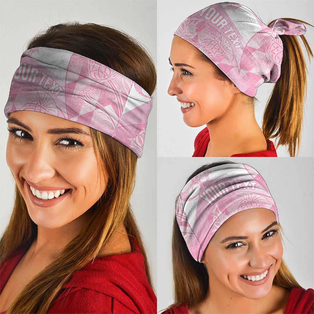 Scotland Rugby Custom Neck Gaiter Go Scottish Thistle Pink Version LT14