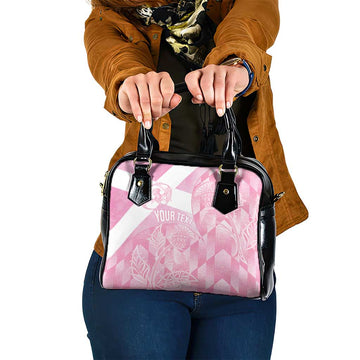 Scotland Rugby Custom Shoulder Handbag Go Scottish Thistle Pink Version LT14
