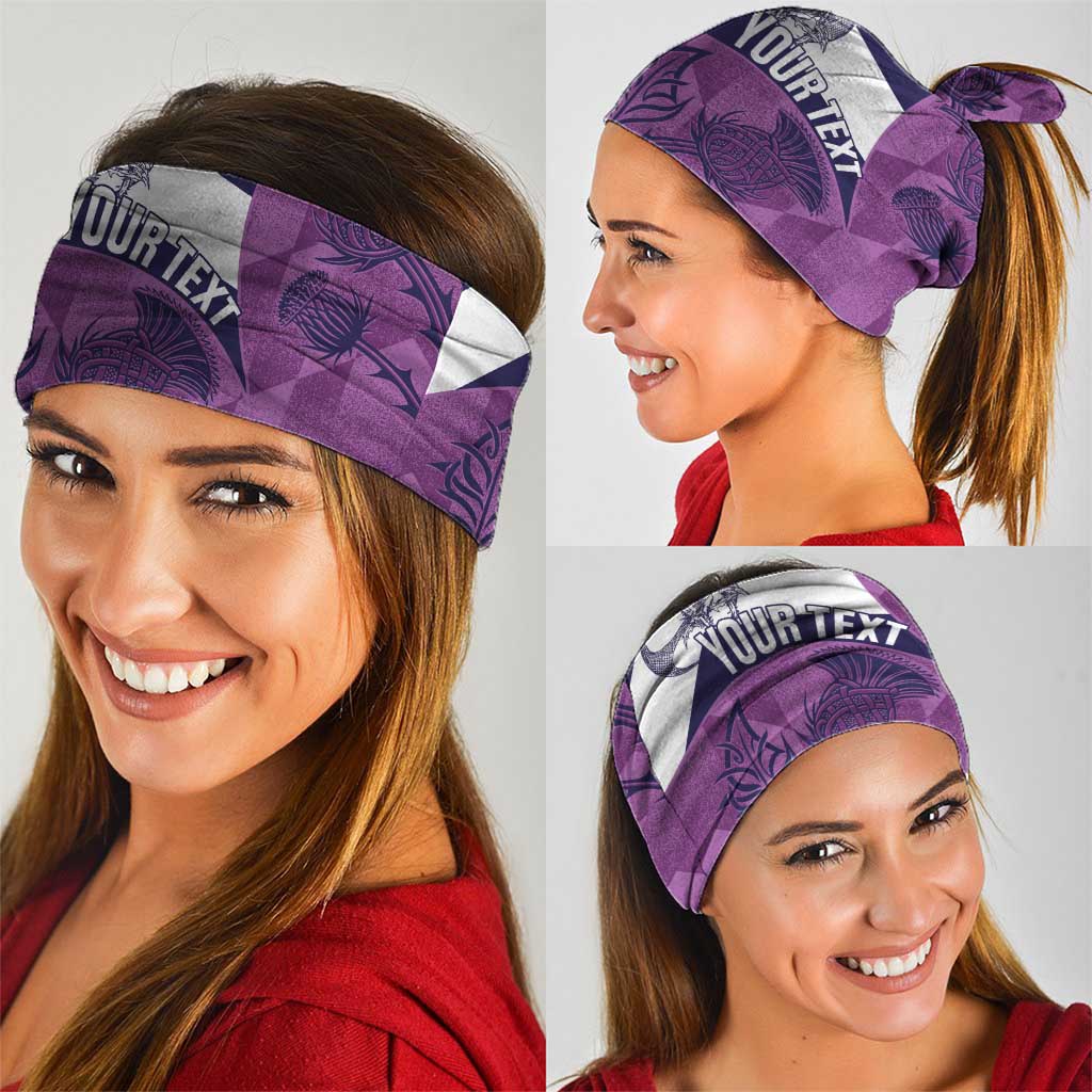 Scotland Rugby Custom Neck Gaiter Go Scottish Thistle Purple Version LT14