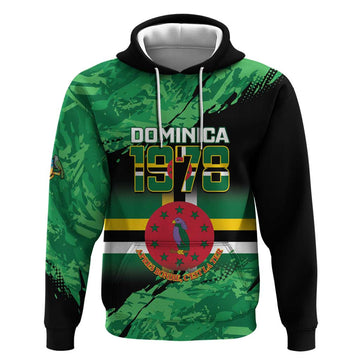 Persionalized Dominica 1978 Hoodie Dominik Independence Anniversary Grunge Style LT14