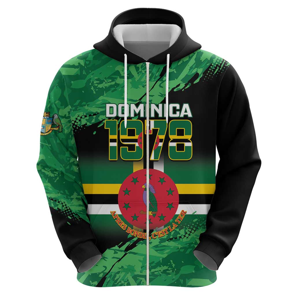 Persionalized Dominica 1978 Hoodie Dominik Independence Anniversary Grunge Style LT14