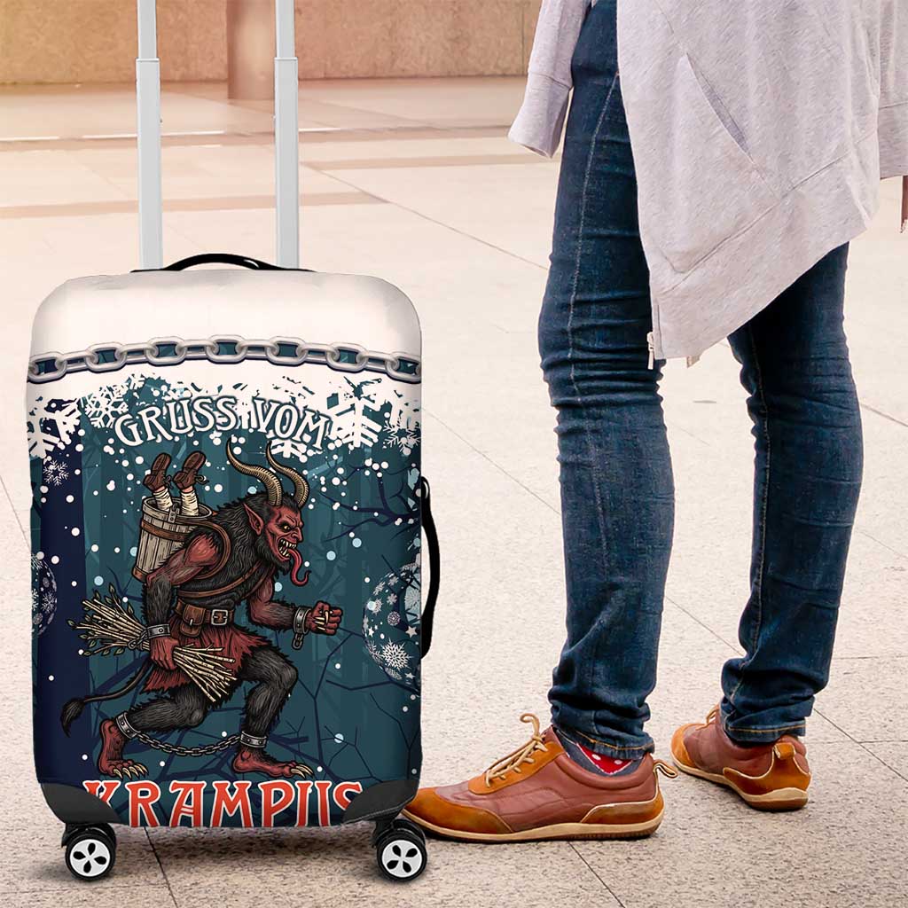 Gruss vom Krampus Christmas Luggage Cover Creepy Xmas Devil LT14