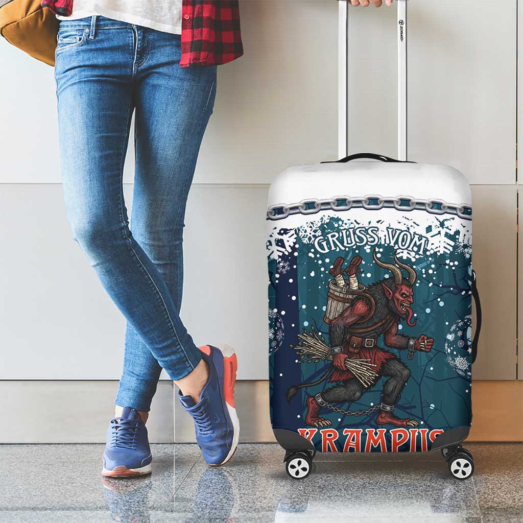 Gruss vom Krampus Christmas Luggage Cover Creepy Xmas Devil LT14