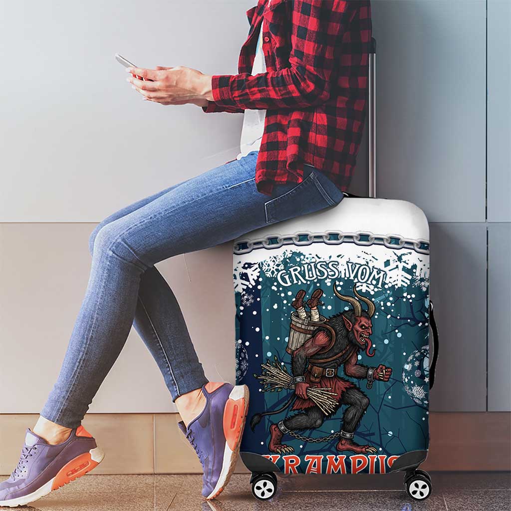 Gruss vom Krampus Christmas Luggage Cover Creepy Xmas Devil LT14