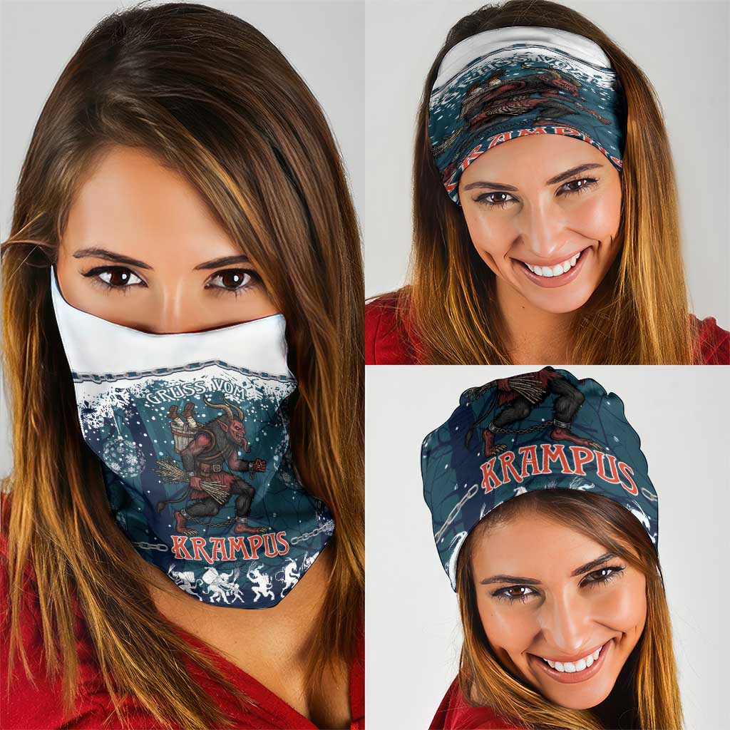 Gruss vom Krampus Christmas Neck Gaiter Creepy Xmas Devil LT14