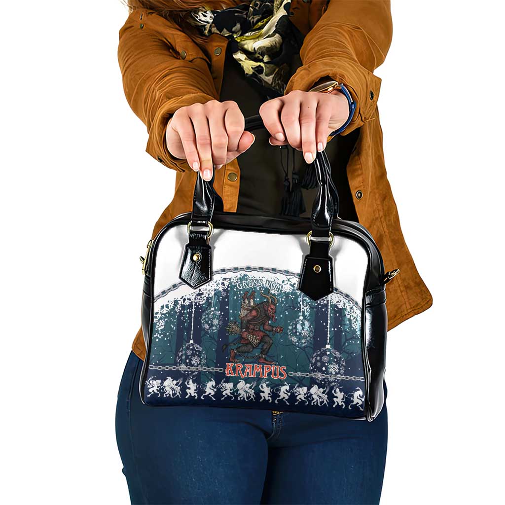 Gruss vom Krampus Christmas Shoulder Handbag Creepy Xmas Devil LT14