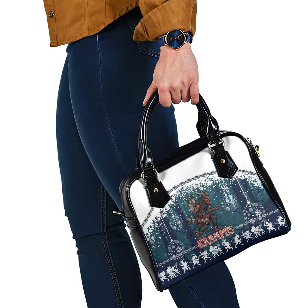 Gruss vom Krampus Christmas Shoulder Handbag Creepy Xmas Devil LT14