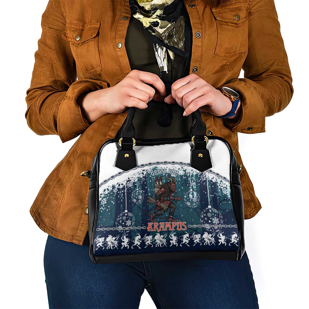 Gruss vom Krampus Christmas Shoulder Handbag Creepy Xmas Devil LT14