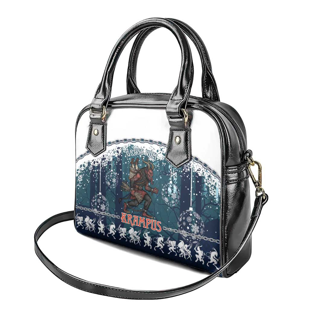Gruss vom Krampus Christmas Shoulder Handbag Creepy Xmas Devil LT14