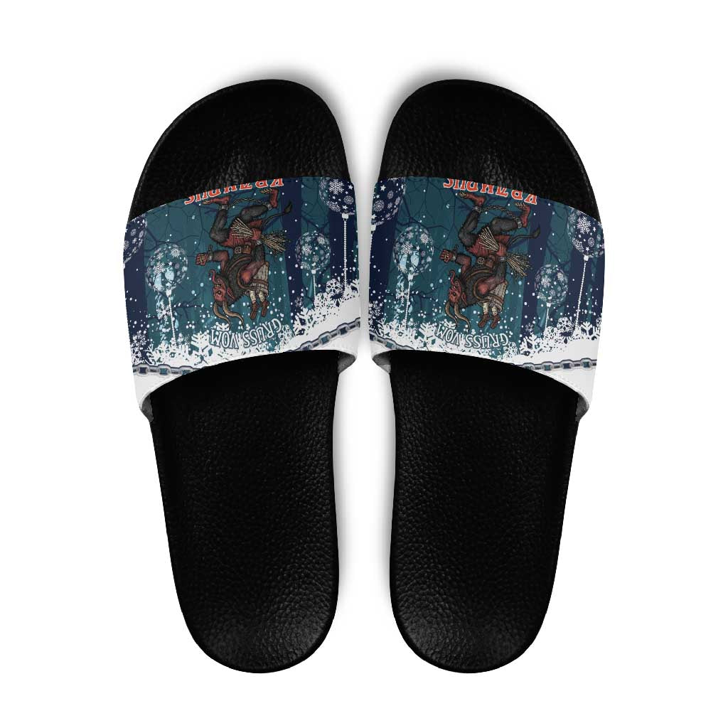 Gruss vom Krampus Christmas Slide Sandals Creepy Xmas Devil LT14