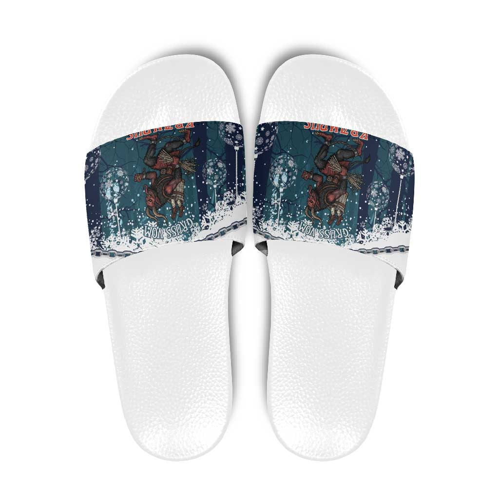 Gruss vom Krampus Christmas Slide Sandals Creepy Xmas Devil LT14