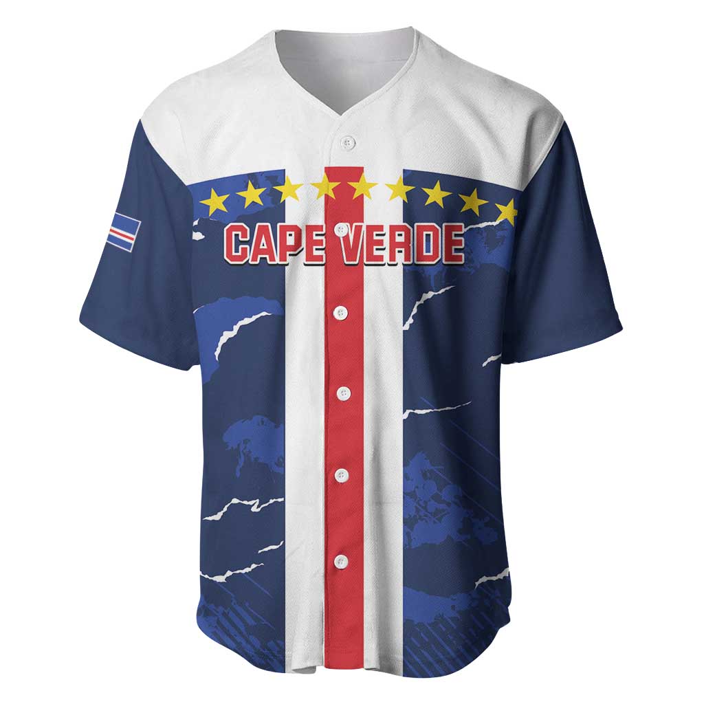 Custom Cape Verde Football Baseball Jersey Blue Sharks Sporty LT14