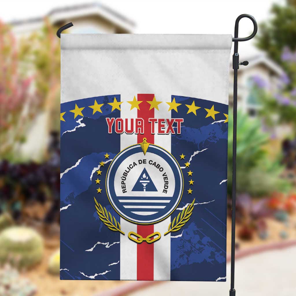 Custom Cape Verde Football Garden Flag Blue Sharks Sporty LT14