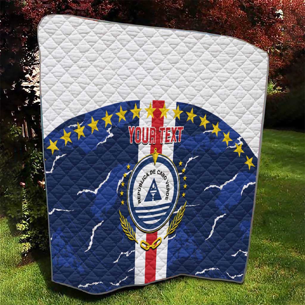 Custom Cape Verde Football Quilt Blue Sharks Sporty LT14