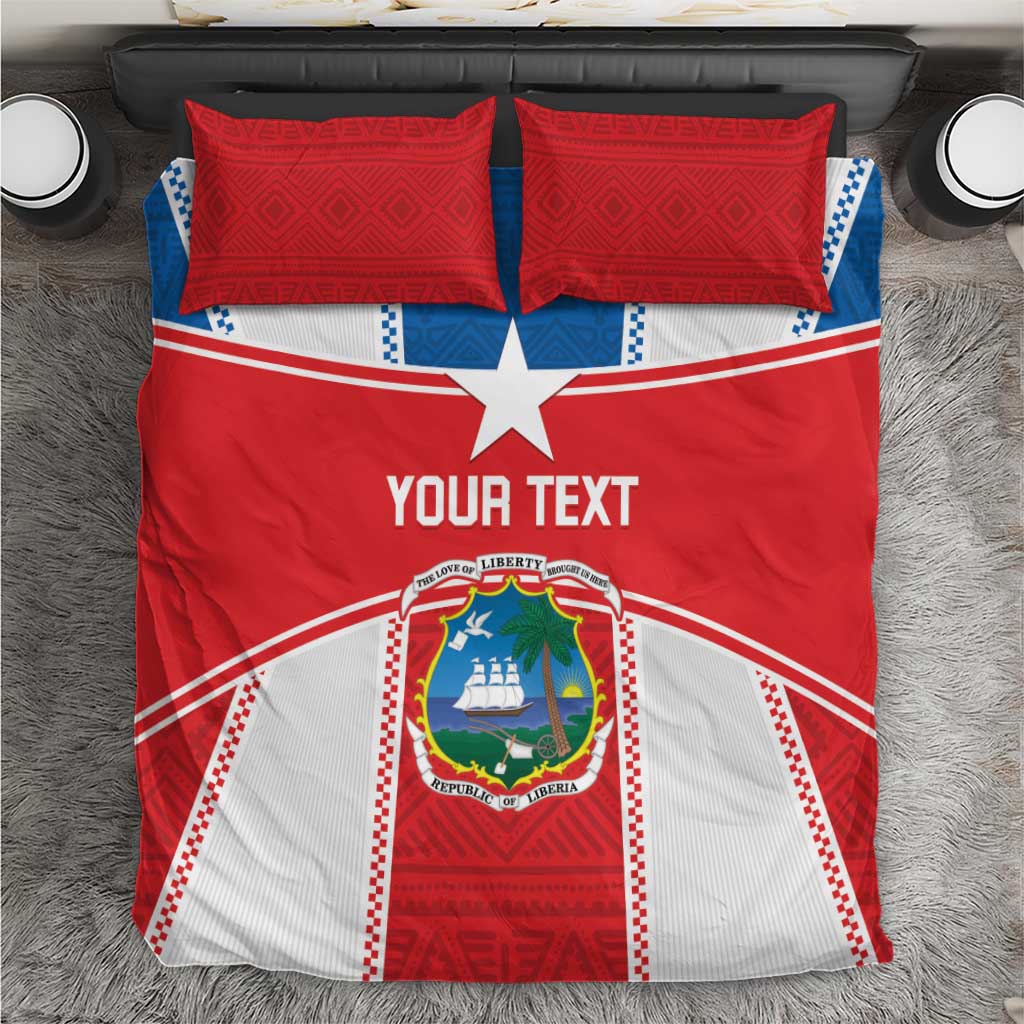 Custom Lone Stars Bedding Set Liberia Football - Sporty Style LT14