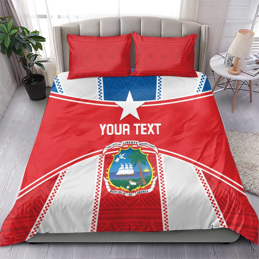 Custom Lone Stars Bedding Set Liberia Football - Sporty Style LT14