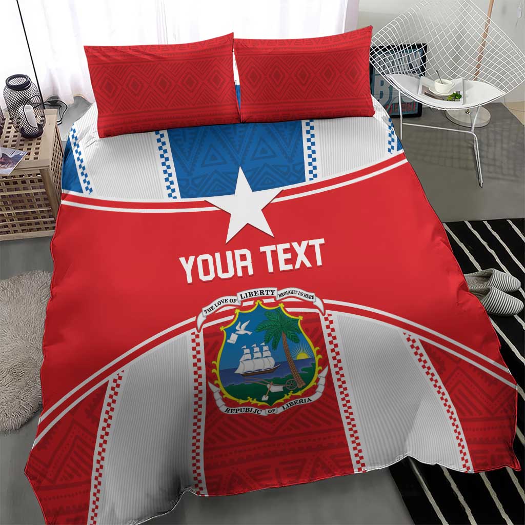 Custom Lone Stars Bedding Set Liberia Football - Sporty Style LT14