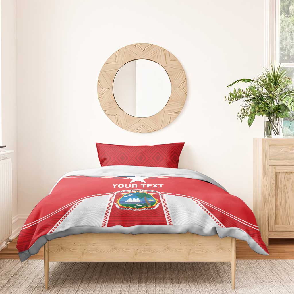 Custom Lone Stars Bedding Set Liberia Football - Sporty Style LT14