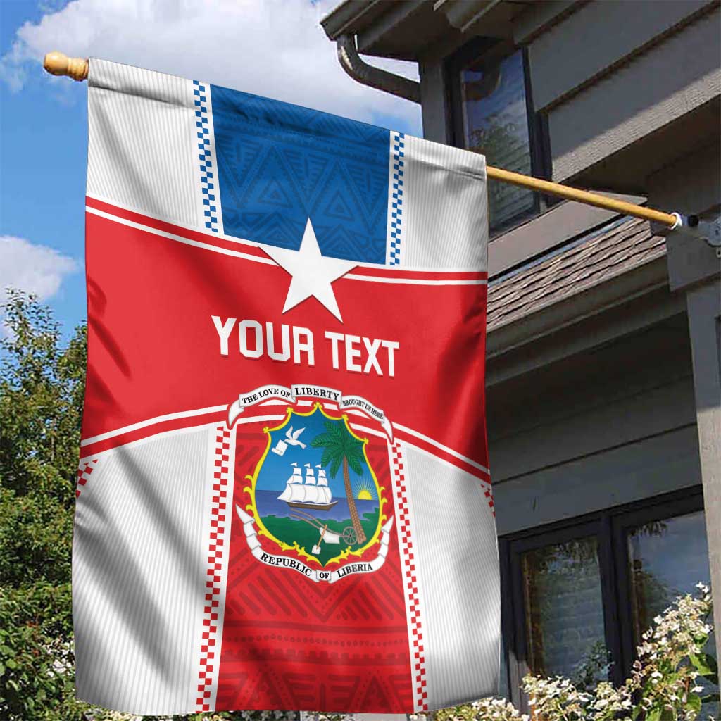 Custom Lone Stars Garden Flag Liberia Football - Sporty Style LT14